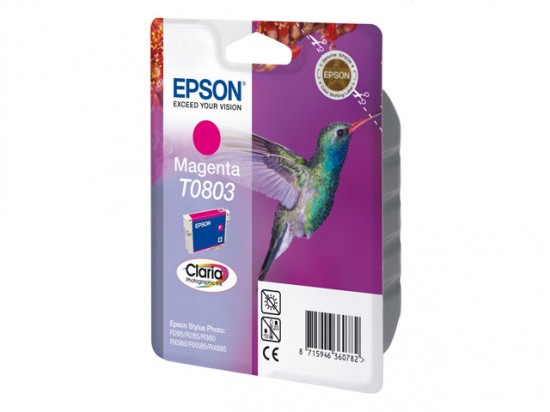 Epson T0803 Magenta Claria Ink [C13T08034020]