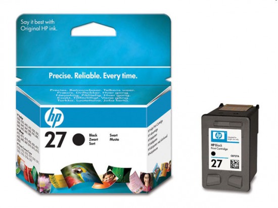 Hewlett Packard HP 27 Black Inkjet Print Cartridge [C8727AE]